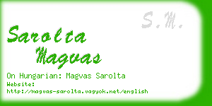 sarolta magvas business card